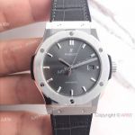 Swiss Hublot HUB1112 Titanium Case and Gray Watch Classic Fusion Series